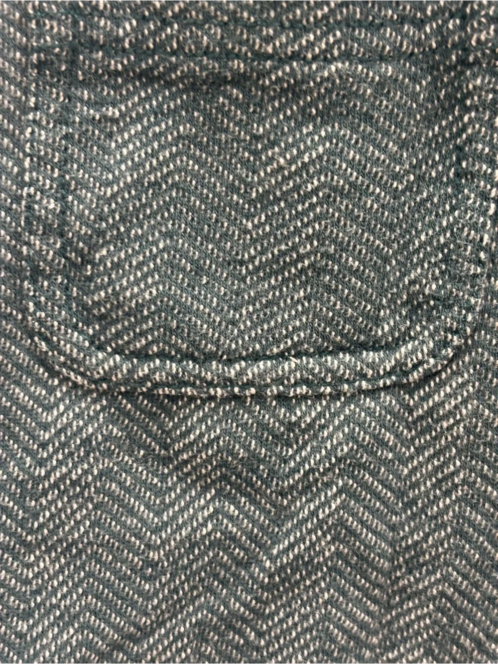 Hanna Andersson Teal Herringbone Button-Down Shirt